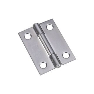National Hardware N348-987 Narrow Hinge, 10 lb Weight Capacity, Stainless Steel