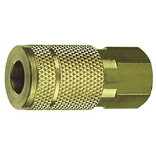 Tru-Flate 13-613 T-Style Coupler, 3/8 in FNPT, Steel
