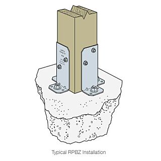 Simpson Strong-Tie RPB Retrofit Post Base, ZMAX®