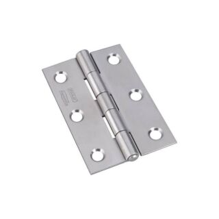 National Hardware N348-995 Narrow Hinge, 28 lb Weight Capacity, Stainless Steel