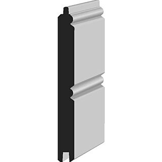 Millwork Design by Oxford AB76FJ, 3/8 in. x 3-1/2 in. Wainscot (T & G) Moulding, Primed Finger-Jointed Pine, 16 ft.
