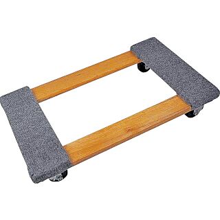 Prosource TC-500 Furniture Dolly, 1000 lb Weight Capacity, Wood Construction Platform