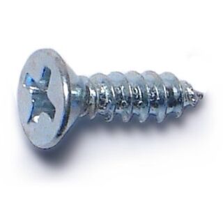 MIDWEST #6 x  ½ in. Zinc Plated Steel Phillips Flat Head Sheet Metal Screws, 150 Count
