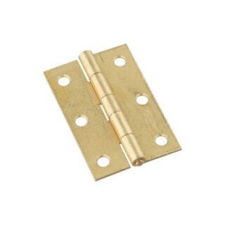National Hardware N146-399 Utility Hinge, 28 lb Weight Capacity, Steel, Brass