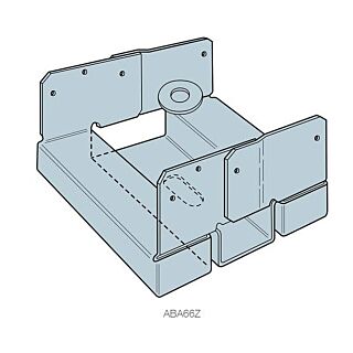 Simpson Strong-Tie ABA Adjustable Post Base for 6x6 Post, ZMAX®