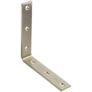 National Hardware 115BC Series N220-160 Corner Brace, 0.19 in, Steel, Zinc