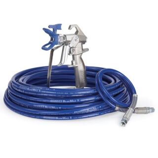 Graco Contractor Airless Spray Gun, 2 Finger Trigger and Hose Kit with Whip, 1/4 in. x 50 ft.