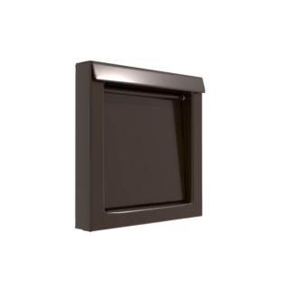 Dryer Wall Vent DWV4 Premium Grade Vent Closure, Brown