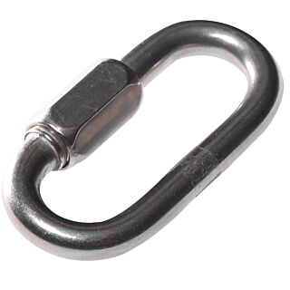 BARON 7350T-5/16 Quick Link, 1540 lb Weight Capacity, Steel, Zinc