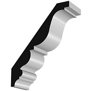 Millwork Design by Oxford AB509FJ, 1-1/16 in. x 7-9/16 in. Crown Moulding, Primed Finger-Jointed Pine, 16 ft.