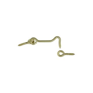National Hardware V2001 Series N118-133 Hook and Eye, Brass, 1 Pack