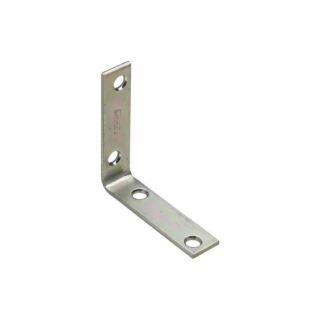 National Hardware V115 Series N113-233 Corner Brace, 0.1 in, Steel, Zinc