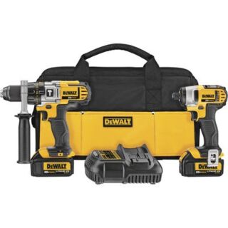 Dewalt 20V MAX* Lithium Ion Hammerdrill & Impact Driver Combo Kit (3.0 AH)