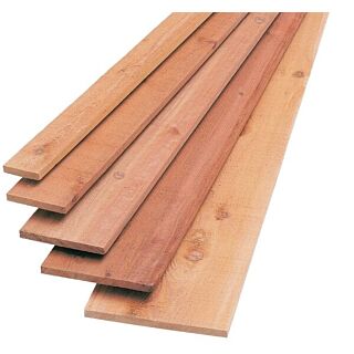 #3 & BTR. Western Red Cedar S1S-2E Boards