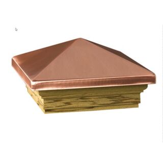 Deckorators Victoria High Point Post Cap, Copper / Cedar , 4 x 4