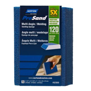 Norton ProSand Sanding Sponge, Multi Angle, 120 Grit