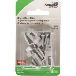 National Hardware V1369 Series N192-161 Storm Door Clip, Aluminum