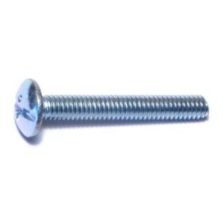 MIDWEST #8-32 x 1¼ in. Zinc Plated Steel Coarse Thread Combo Truss Head Machine Screws, 80 Count