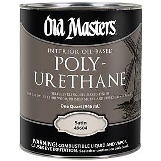 Old Masters, Interior Oil-Based Polyurethane, Satin, Quart