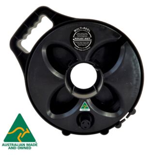 Flat Out Compact Multi-Reel Cable Reel, Black