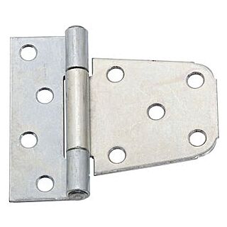 National Hardware N220-137 Gate Hinge, 48 lb Weight Capacity, Screw Mounting, Steel, Zinc