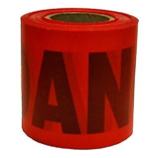 CH Hanson Barricade Safety Tape, Polyethylene, Red