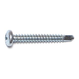 MIDWEST #8-18 x 1¼ in.Zinc Plated Steel Phillips Pan Head Self-Drilling Screws, 70 Count