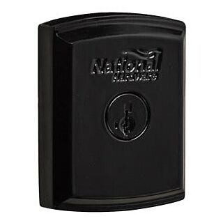 National Hardware Keyed Gate Lock, Black