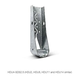 Simpson Strong-Tie HDU Holdown with Screws, 13-3/16 in. Height, Galvanized