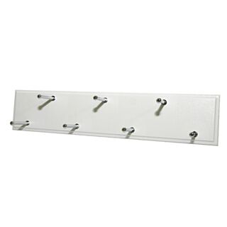 Easy Track Closet Organization Sliding Belt Rack, White