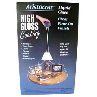 Aristocrat Pour-On Liquid Glass Kit, High Gloss, Clear,  32 oz.