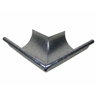 1/2 Round Galvanized Outside Corner, 5 in.