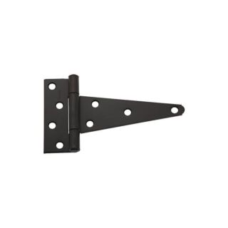 National Hardware N129-155 Extra Heavy T-Hinge, Steel, Black, 6 in. - 2 Pack