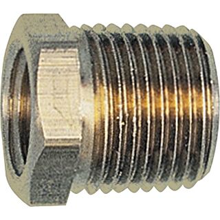 Tru-Flate 21-535 Air Hose Bushing, 1/4 x 3/8 in FNPT x MNPT, Brass