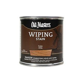 Old Masters, Wiping Stain, Cedar, 1/2 Pint