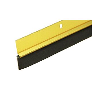 Randall Economy Grade Vinyl & Aluminum Door Sweep, 3 ft. - Gold