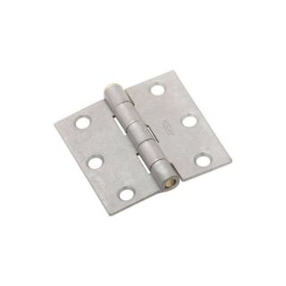 National Hardware N208-827 Broad Hinge, 43 lb Weight Capacity, Galvanized Cold Rolled Steel