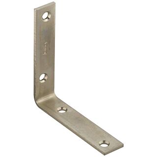 National Hardware 115BC Series N220-145 Corner Brace, 0.12 in, Steel, Zinc