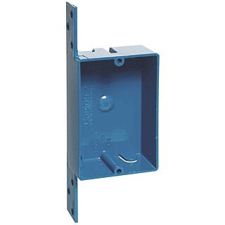 Carlon B108B-UPC Outlet Box, 1-Gang Clamp Cable Entry, Bracket Mounting, PVC