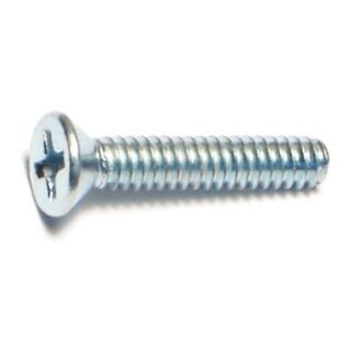 MIDWEST #6-32 x ¾ in. Zinc Plated Steel Coarse Thread Phillips Flat Head Machine Screws, 160 Count