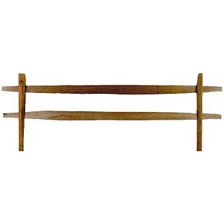 Split Rail Fence, 2-Rail Section, 11 ft. Rails, (Build Your Own)