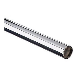 Knape & Vogt KV 750 Series 750 5 72 Round Closet Rod, 72 in L, 1-5/32 in ID x 1-5/16 in OD, Steel