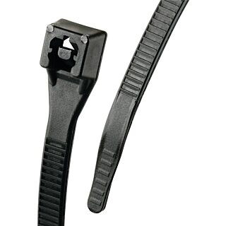 GB 45-311UVBFZ Cable Tie, Nylon, Black