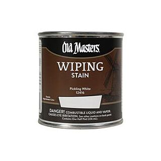 Old Masters, Wiping Stain, Pickling White, 1/2 Pint