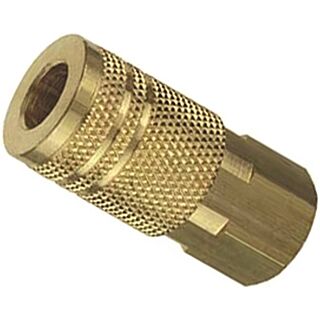 Tru-Flate 13-237 I/M-Style Coupler, 3/8 in FNPT, Brass