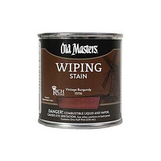Old Masters, Wiping Stain, Vintage Burgundy, 1/2 Pint