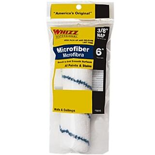 Whizz® 6 in. x 3/8 in. Nap, Microfiber Jumbo Mini Blue Stripe Roller Cover