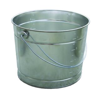 LEAKTITE Metal Pail, w/ Measurements, 5 Quart