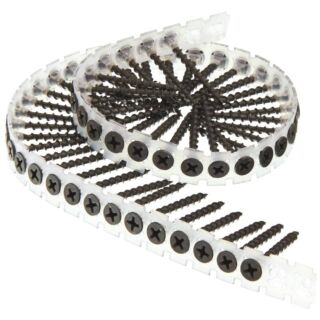SENCO #6 x 1-5/8 in. Collated Drywall Screw, #2 Drive, Sharp Point, Bugle Head, Exterior Coated