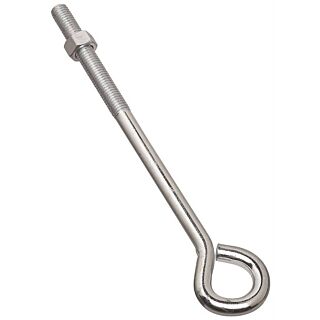 National Hardware N221-333 Eye Bolt, 1/2-13 Thread, 3-3/4 in L Thread, 1 in ID Dia Eye, Steel, Zinc